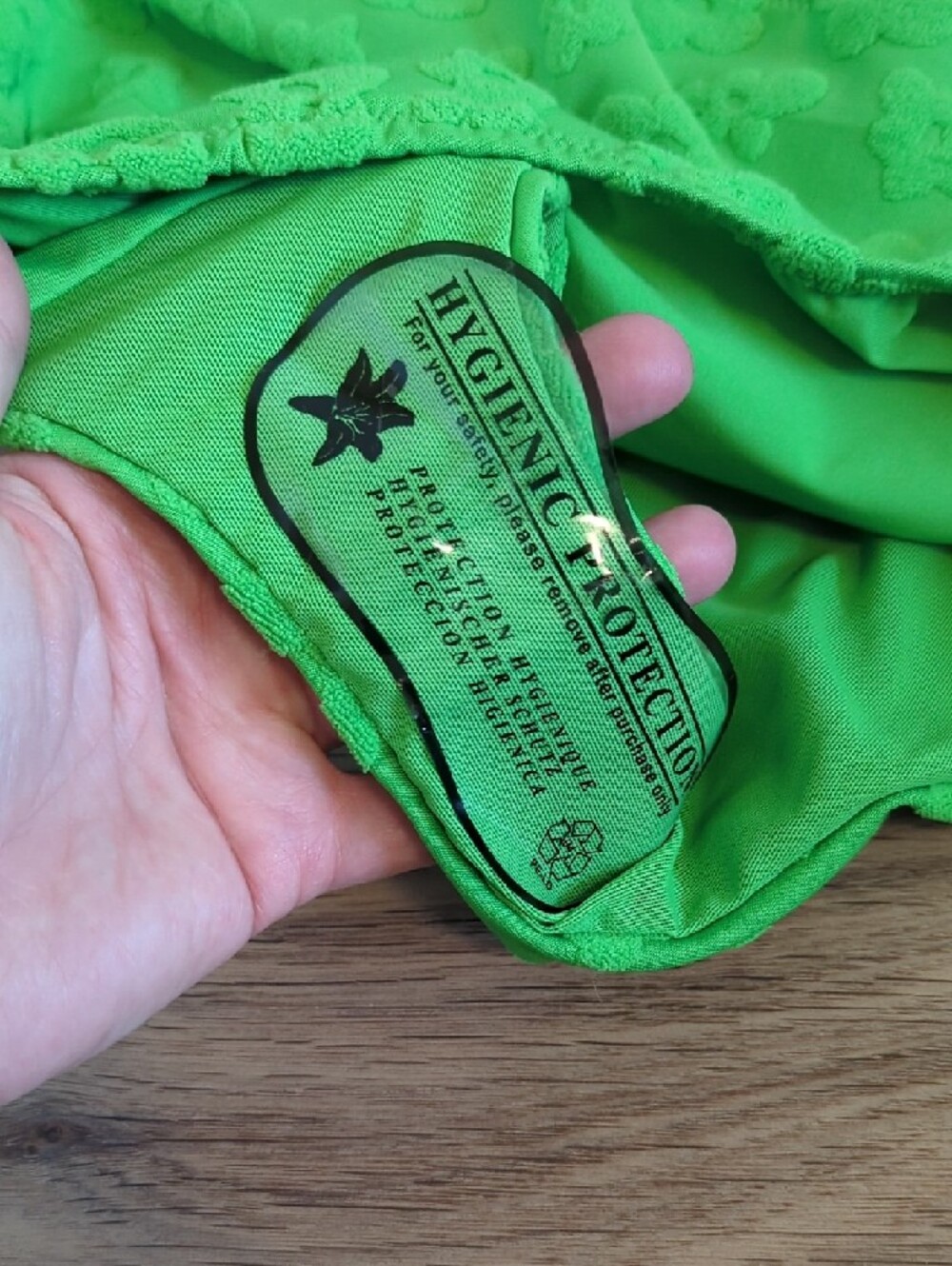 Bravissimo Bright Green Floral Lace Bikini Set - Size 32H top & XL Bottom - Picture 6 of 10